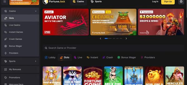 Fortunejack Slots Desktop